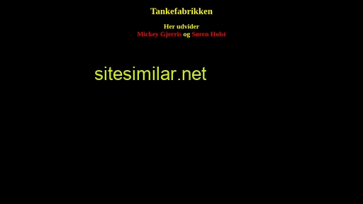 tankefabrikken.dk alternative sites