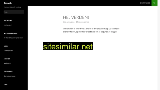 taoweb.dk alternative sites