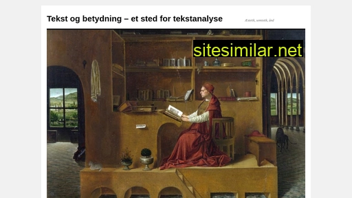 tekstogbetydning.dk alternative sites