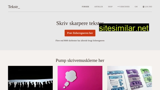 tekstr.dk alternative sites