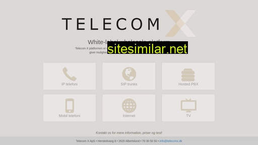 telecomx.dk alternative sites