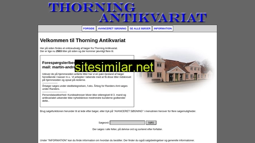 Thorning-antikvariat similar sites