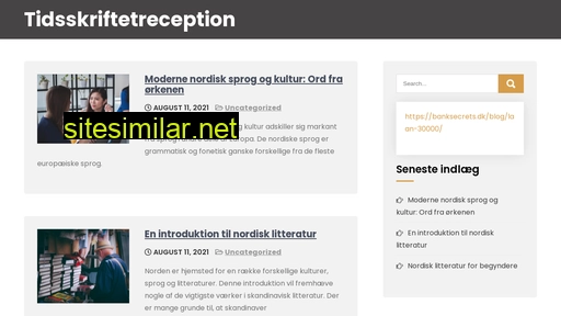 tidsskriftetreception.dk alternative sites