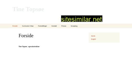 tinetopsoe.dk alternative sites