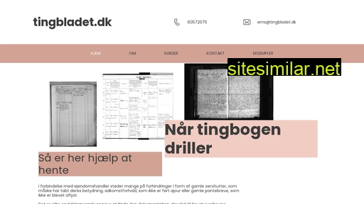 Tingbladet similar sites