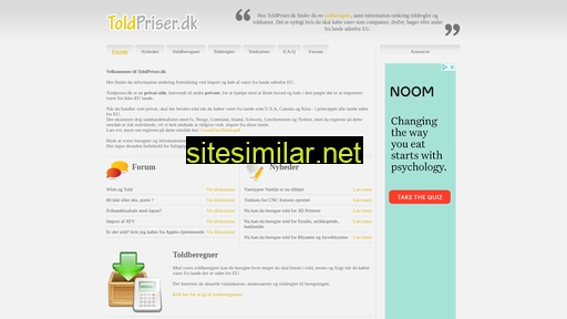 toldpriser.dk alternative sites