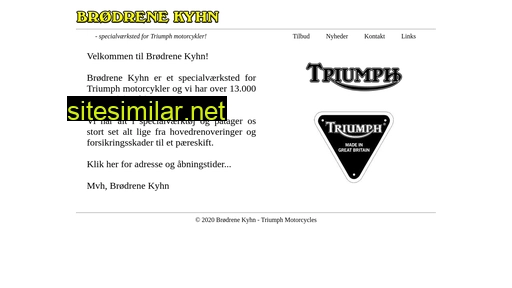 triumphmotorcycles.dk alternative sites