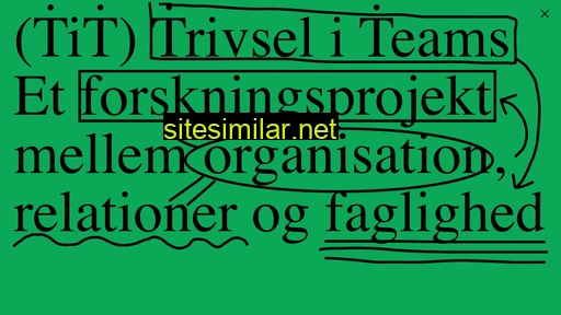 trivseliteams.aau.dk alternative sites