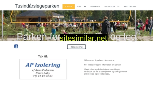 tusindaarslegeparken.dk alternative sites