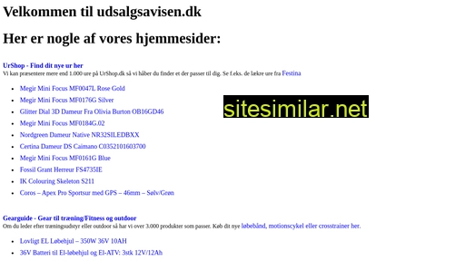 udsalgsavisen.dk alternative sites