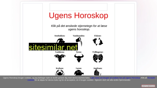 ugenshoroskop.dk alternative sites