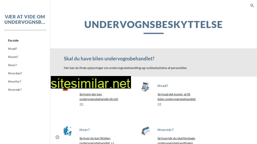 undervognsbeskyttelse.dk alternative sites