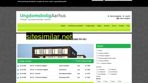 ungdomsboligaarhus.dk alternative sites