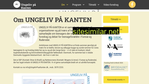 ungelivpaakanten.dk alternative sites