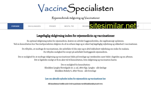 vaccinespecialisten.dk alternative sites