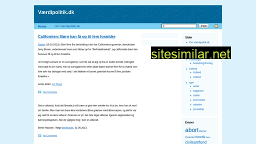 vaerdipolitik.dk alternative sites