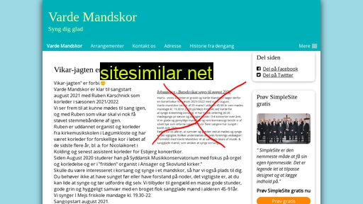 vardemandskor.dk alternative sites