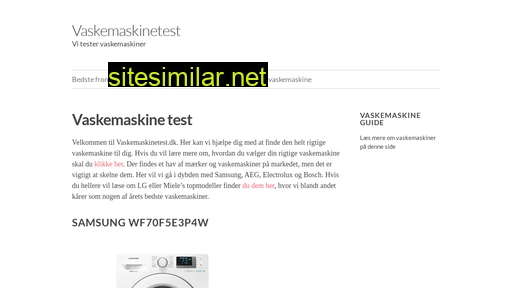 vaskemaskinetest.dk alternative sites