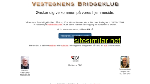 vestegnensbridgeklub.dk alternative sites