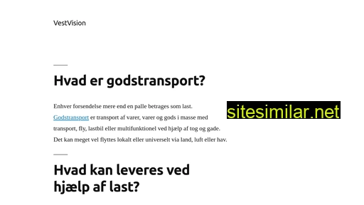 vestvision.dk alternative sites