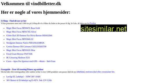 vindbilletter.dk alternative sites