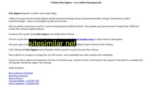 violinist-kimsjogren.dk alternative sites