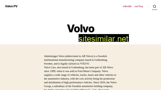 Volvo-pv similar sites
