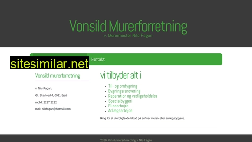 vonsildmurerforretning.dk alternative sites