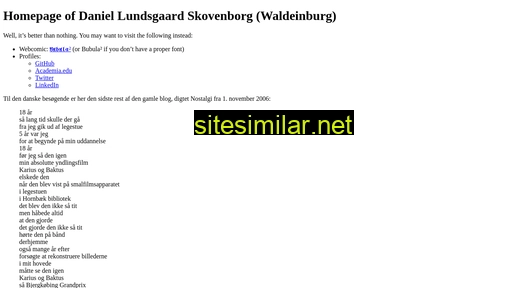 waldeinburg.dk alternative sites