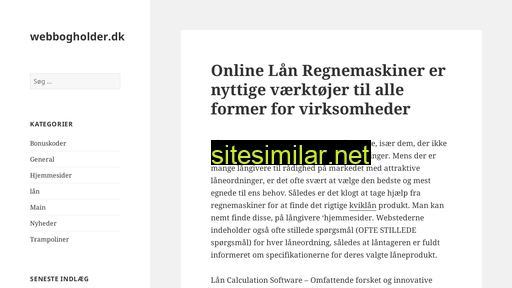 webbogholder.dk alternative sites