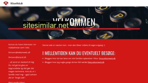 website.wilsonweb.dk alternative sites