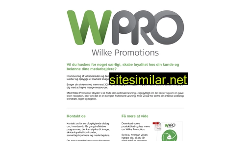 wilkepromotion.dk alternative sites