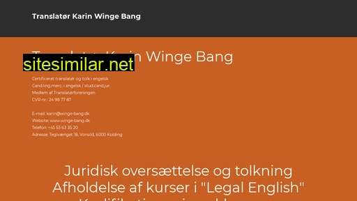 winge-bang.dk alternative sites