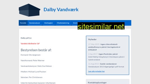 dalbyvandværk.dk alternative sites