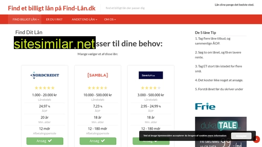 find-lån.dk alternative sites
