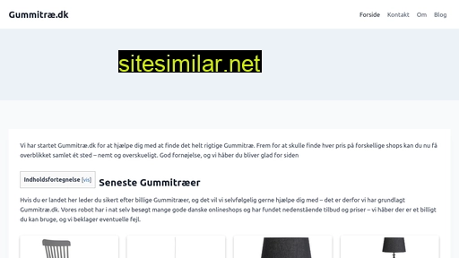 gummitræ.dk alternative sites