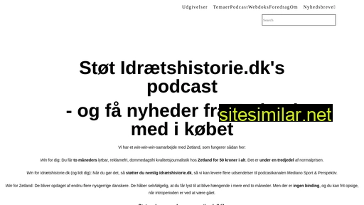idrætshistorie.dk alternative sites