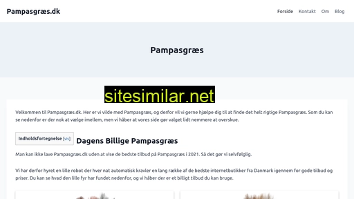 pampasgræs.dk alternative sites