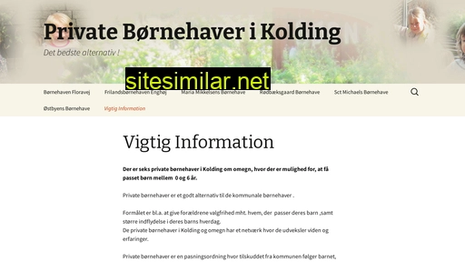 privatebørnehaverkolding.dk alternative sites