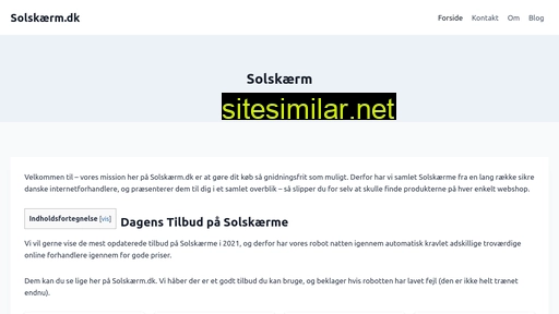 solskærm.dk alternative sites