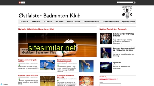 østfalsterbadmintonklub.dk alternative sites