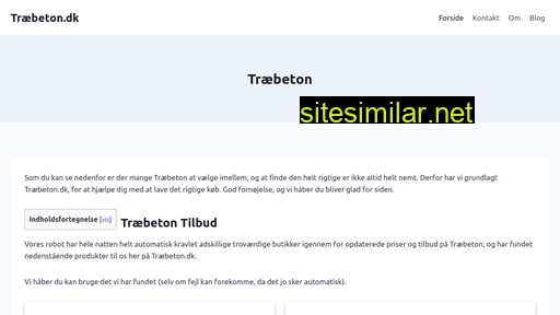 træbeton.dk alternative sites