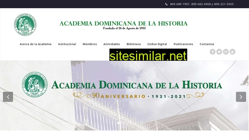 academiadominicanahistoria.org.do alternative sites