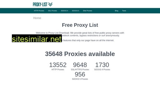proxy-list.download alternative sites