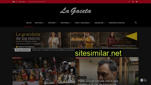 lagaceta.com.ec alternative sites
