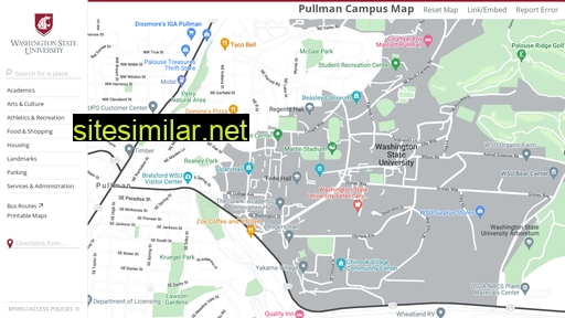 campusmap.wsu.edu alternative sites