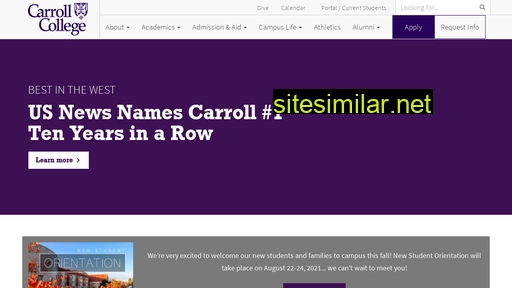 carroll.edu alternative sites