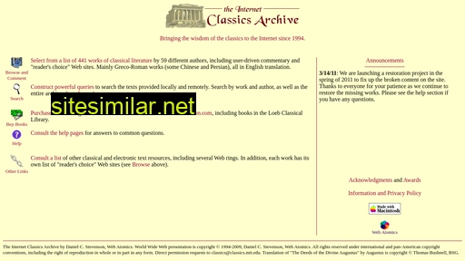 classics.mit.edu alternative sites