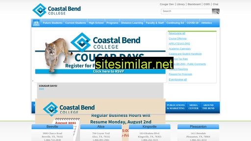 coastalbend.edu alternative sites