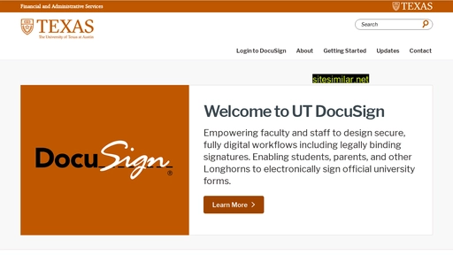 docusign.utexas.edu alternative sites